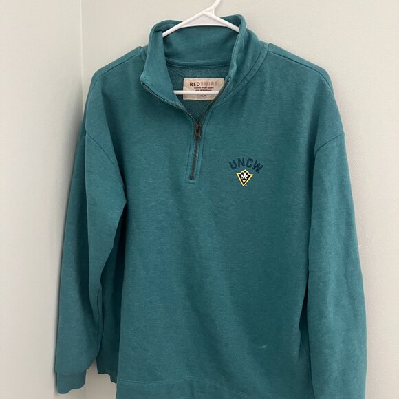UNCW (University of North Carolina Wilmington) Ocean Blue Quarter Zip - Picture 7 of 12